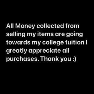 Thank you to everyone who purchases my items
